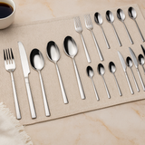 Culina | 24-teiliges Edelstahl-Ess- und Besteckset – Silber