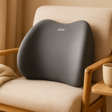Cervovia | Ergonomisches Memory Foam Autokissen-Set – Graues Hüftkissen
