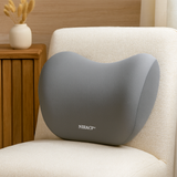 Cervovia | Ergonomisches Memory Foam Autokissen-Set – Graue Rückenlehne