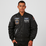 Lässige Piloten-Bomberjacke für Herren – Schwarz