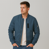 Herren Casual Bomberjacke 2025 – Marineblau
