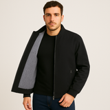 Bomberjacke mit Fleecefutter für Herren – Schwarz