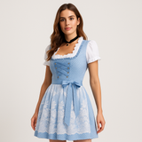 Dirndl Damen Festlich – Hochwertiges Trachtenkleid – Blau