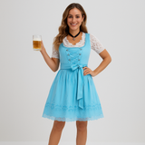 Dirndl Damen Festlich – Hochwertiges Trachtenkleid – Himmelblau