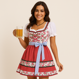 Dirndl Damen Festlich – Hochwertiges Trachtenkleid – Rot