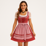 Dirndl Damen Festlich – Hochwertiges Trachtenkleid – Dunkelrot