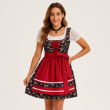 Dirndl Damen Festlich – Hochwertiges Trachtenkleid – Rot Schwarz