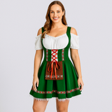 Kurzes Dirndl Kleid – Bayerisches Trachtenkleid für Frauen – Grün 2