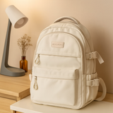Schulrucksack mit großem Fassungsvermögen – Geräumige und robuste Tasche für Schüler – Weiß
