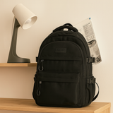 Schulrucksack mit großem Fassungsvermögen – Geräumige und robuste Tasche für Schüler – Schwarz
