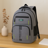 Herrenrucksack mit großem Fassungsvermögen – Stylische Reisetasche mit Laptopfach und mehreren Taschen – Grau