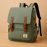 Robuste Outdoor-Tasche für Damen und Herren mit Laptop-Aufbewahrung – Grün