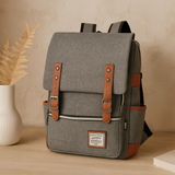 Robuste Outdoor-Tasche für Damen und Herren mit Laptop-Aufbewahrung – Grau