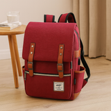 Robuste Outdoor-Tasche für Damen und Herren mit Laptop-Aufbewahrung – Bordeaux