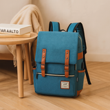Robuste Outdoor-Tasche für Damen und Herren mit Laptop-Aufbewahrung – Blau