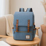 Robuste Outdoor-Tasche für Damen und Herren mit Laptop-Aufbewahrung – Pfauenblau