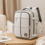 Reisetasche – Einfarbig, verstellbarer Riemen, Reißverschluss, Polyesterfutter – Silbergrau
