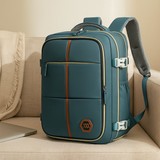 Reisetasche – Einfarbig, verstellbarer Riemen, Reißverschluss, Polyesterfutter – Seeblau
