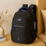 Laptop-Rucksack mit großem Fassungsvermögen – Stilvolle schwarze Reise- und Businesstasche aus Nylon mit verstellbaren Riemen – Blau