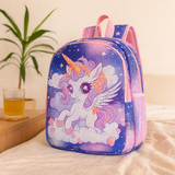 2025 Prinzessinnen-Rucksack für Mädchen – Leichte, faltbare Tasche mit süßem Wolken-Design – Marineblau