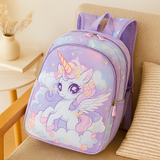 2025 Prinzessinnen-Rucksack für Mädchen – Leichte, faltbare Tasche mit süßem Wolken-Design – Lila