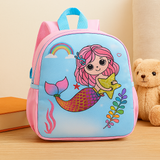 Trendiger Schulrucksack für Kinder – Cooler Dinosaurier-Print, leicht & robust – Meerjungfrau