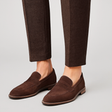 Jameson Wildleder-Loafer für Herren – Weiche Slip-On-Freizeitschuhe – Dunkelbraun
