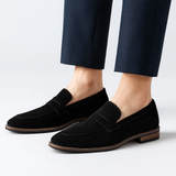 Jameson Wildleder-Loafer für Herren – Weiche Slip-On-Freizeitschuhe – Schwarz