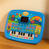 Lern-Tablet für Kinder – Buchstaben, Zahlen, Geräusche & Klaviertasten – Blau