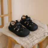 BareFlex Kinder-Sommersandalen – Atmungsaktive, minimalistische Schuhe für aktives Spielen – Schwarz