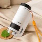 LED-Minimikroskop für Kinder – 60x–200x Hand-Wissenschafts-Explorer für Outdoor-Spaß – Schwarz