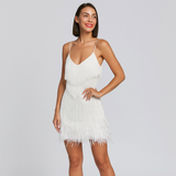 Samba – Stilvolles Cocktailkleid für Damen – Elegant & Modern – Weiß