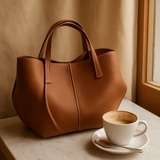 Vintage-Schultertasche für Damen – Große und stylische Handtasche jetzt im Angebot – Braun