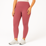 Yoga-Leggings mit hohem Bund für Damen – schweißableitende und dehnbare Sportbekleidung – Lila