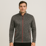 Caleb Eleganter Stretch-Cardigan – Dunkelgrau