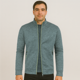 Caleb Eleganter Stretch-Cardigan – Meerblau