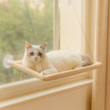 Gemütliche Katzenhängematte mit Fensterbefestigung – Khaki