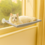 Gemütliche Katzenhängematte mit Fensterbefestigung – Grau