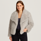Claudia - Klassischer Damen Wintermantel – Grau
