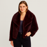 Claudia - Klassischer Damen Wintermantel – Rot