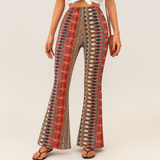 Chelsea – Boho-Schlaghose für Damen – Allover-Print, Slim Fit – Mehrere Farben