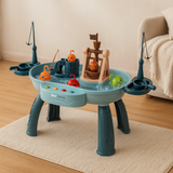 Tots’n’Trout - Multifunktionale Fischspielplattform für Kinder Montessori-Spielzeug – Piratenschiff Blau