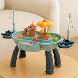 Tots’n’Trout - Multifunktionale Fischspielplattform für Kinder Montessori-Spielzeug – Karussell Blau