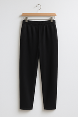 Ethan Plisseehose mit Geradem Schnitt – Schwarz