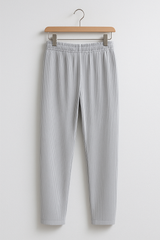 Ethan Plisseehose mit Geradem Schnitt – Grau