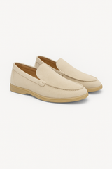 Fridolin Wildleder Slipper Loafer – Beige