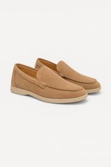 Fridolin Wildleder Slipper Loafer – Braun