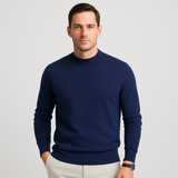 Herren Strickpullover | Legere Form mit ruhiger Linienführung – Marineblau