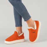 FuzzyWarm | Kuschelige Slip-On-Hausschuhe – Orange