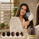 3-in-1 Elektrische Haarbürste – Reduziert Frizz, Glättet und Massiert Ohne Haarbruch – Weiß